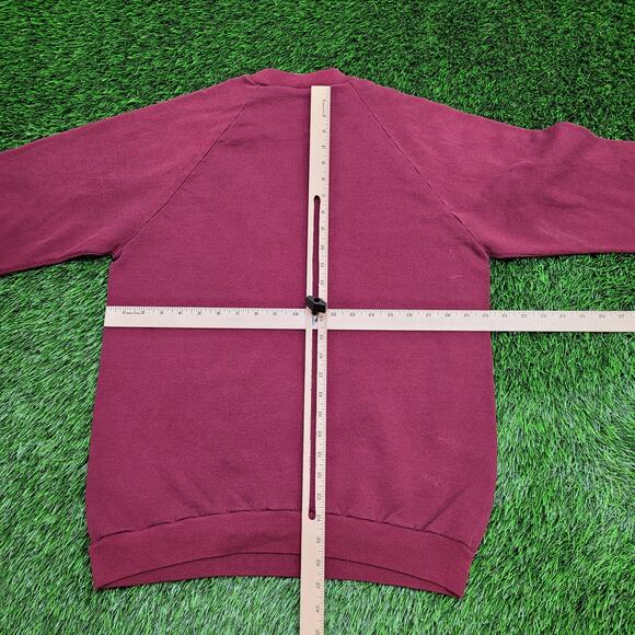 Vintage 80s JERZEES Raglan Sweatshirt Womens Large 20x27 USA - Picture 6 of 13